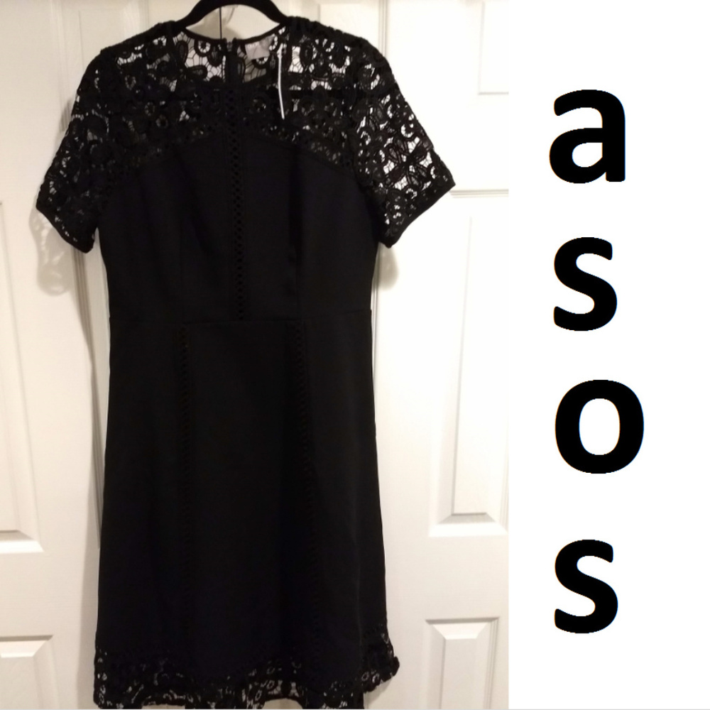 Asos Black Lacy Dress